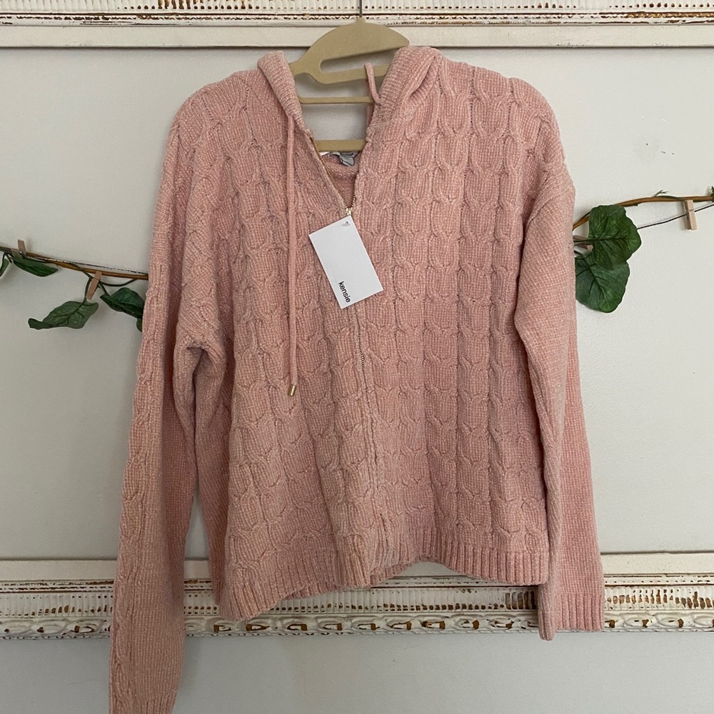Kensie pink zip up
